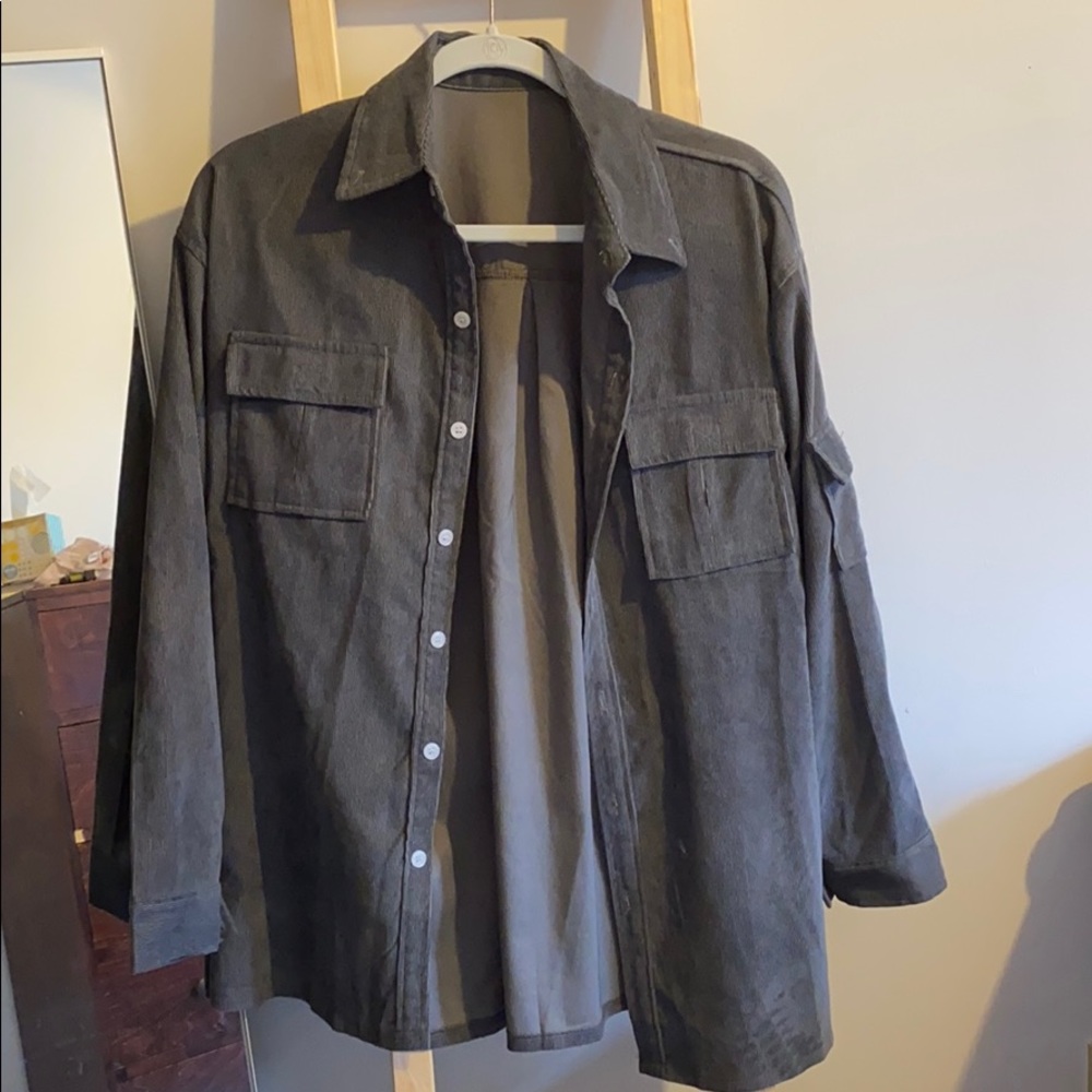 Grey Boyfriend Cover Up